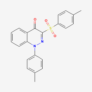 molecular formula C22H18N2O3S B6515442 3-(4-methylbenzenesulfonyl)-1-(4-methylphenyl)-1,4-dihydrocinnolin-4-one CAS No. 950270-34-5