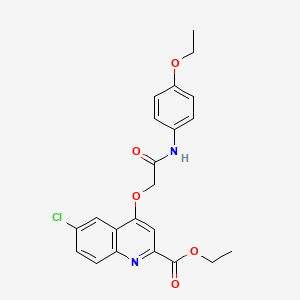 ethyl 6-chloro-4-{[(4-ethoxyphenyl)carbamoyl]methoxy}quinoline-2-carboxylate