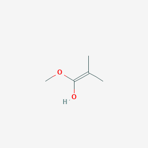 molecular formula C5H10O2 B065155 1-Methoxy-2-methyl-1-propene-1-ol CAS No. 187809-34-3