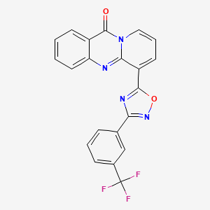 6-{3-[3-(trifluoromethyl)phenyl]-1,2,4-oxadiazol-5-yl}-11H-pyrido[2,1-b]quinazolin-11-one