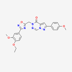 5-{[3-(4-ethoxy-3-methoxyphenyl)-1,2,4-oxadiazol-5-yl]methyl}-2-(4-methoxyphenyl)-4H,5H-pyrazolo[1,5-d][1,2,4]triazin-4-one