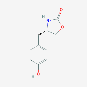 molecular formula C10H11NO3 B065156 (S)-(-)-4-(4-hydroxybenzyl)-2-oxazolidinone CAS No. 187332-12-3