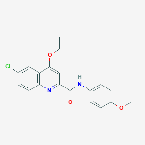 6-chloro-4-ethoxy-N-(4-methoxyphenyl)quinoline-2-carboxamide