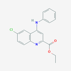 ethyl 6-chloro-4-(phenylamino)quinoline-2-carboxylate