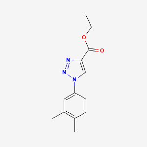 molecular formula C13H15N3O2 B6515714 ethyl 1-(3,4-dimethylphenyl)-1H-1,2,3-triazole-4-carboxylate CAS No. 950260-93-2