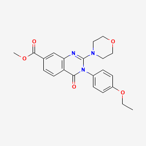 methyl 3-(4-ethoxyphenyl)-2-(morpholin-4-yl)-4-oxo-3,4-dihydroquinazoline-7-carboxylate