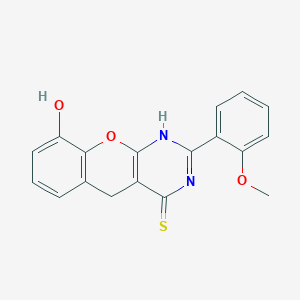 9-hydroxy-2-(2-methoxyphenyl)-3H,4H,5H-chromeno[2,3-d]pyrimidine-4-thione