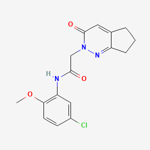 N-(5-chloro-2-methoxyphenyl)-2-{3-oxo-2H,3H,5H,6H,7H-cyclopenta[c]pyridazin-2-yl}acetamide