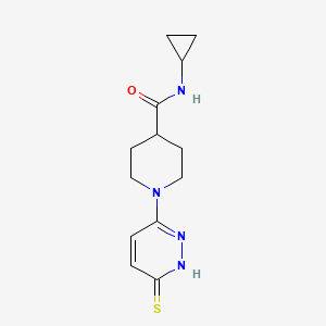 N-cyclopropyl-1-(6-sulfanylidene-1,6-dihydropyridazin-3-yl)piperidine-4-carboxamide