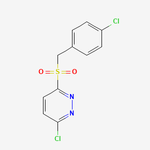 3-chloro-6-[(4-chlorophenyl)methanesulfonyl]pyridazine