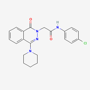 N-(4-chlorophenyl)-2-[1-oxo-4-(piperidin-1-yl)-1,2-dihydrophthalazin-2-yl]acetamide