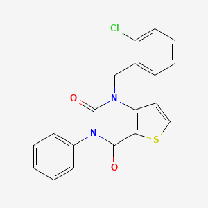 1-[(2-chlorophenyl)methyl]-3-phenyl-1H,2H,3H,4H-thieno[3,2-d]pyrimidine-2,4-dione