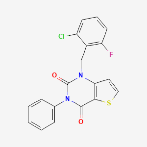 1-[(2-chloro-6-fluorophenyl)methyl]-3-phenyl-1H,2H,3H,4H-thieno[3,2-d]pyrimidine-2,4-dione