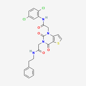 2-(1-{[(2,5-dichlorophenyl)carbamoyl]methyl}-2,4-dioxo-1H,2H,3H,4H-thieno[3,2-d]pyrimidin-3-yl)-N-(2-phenylethyl)acetamide