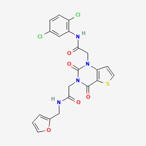 2-(1-{[(2,5-dichlorophenyl)carbamoyl]methyl}-2,4-dioxo-1H,2H,3H,4H-thieno[3,2-d]pyrimidin-3-yl)-N-[(furan-2-yl)methyl]acetamide