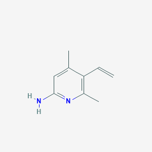 molecular formula C9H12N2 B065161 5-Ethenyl-4,6-dimethylpyridin-2-amine CAS No. 179555-08-9