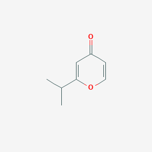 molecular formula C8H10O2 B065163 2-Isopropyl-4H-pyran-4-one CAS No. 182616-37-1