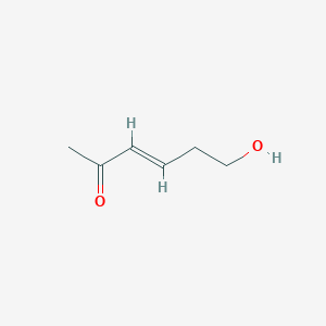 molecular formula C6H10O2 B065164 (E)-6-Hydroxyhex-3-en-2-one CAS No. 184840-89-9