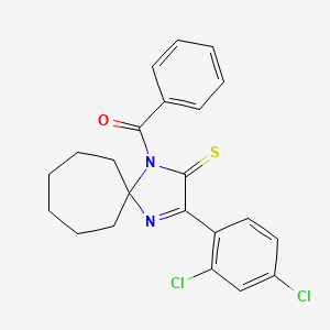 1-benzoyl-3-(2,4-dichlorophenyl)-1,4-diazaspiro[4.6]undec-3-ene-2-thione