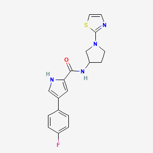 4-(4-fluorophenyl)-N-[1-(1,3-thiazol-2-yl)pyrrolidin-3-yl]-1H-pyrrole-2-carboxamide