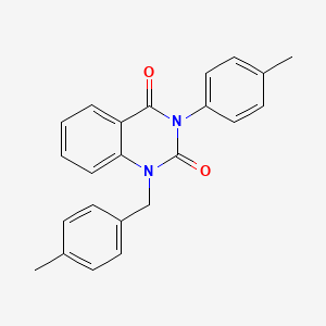 molecular formula C23H20N2O2 B6517277 3-(4-methylphenyl)-1-[(4-methylphenyl)methyl]-1,2,3,4-tetrahydroquinazoline-2,4-dione CAS No. 899782-27-5