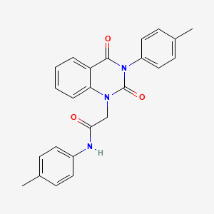 molecular formula C24H21N3O3 B6517292 N-(4-methylphenyl)-2-[3-(4-methylphenyl)-2,4-dioxo-1,2,3,4-tetrahydroquinazolin-1-yl]acetamide CAS No. 899782-34-4