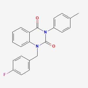 1-[(4-fluorophenyl)methyl]-3-(4-methylphenyl)-1,2,3,4-tetrahydroquinazoline-2,4-dione
