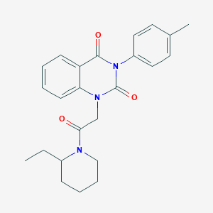 1-[2-(2-ethylpiperidin-1-yl)-2-oxoethyl]-3-(4-methylphenyl)-1,2,3,4-tetrahydroquinazoline-2,4-dione