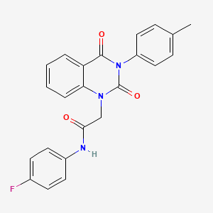 N-(4-fluorophenyl)-2-[3-(4-methylphenyl)-2,4-dioxo-1,2,3,4-tetrahydroquinazolin-1-yl]acetamide
