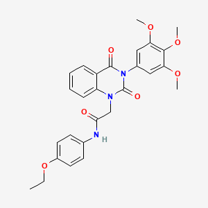 molecular formula C27H27N3O7 B6517336 2-[2,4-dioxo-3-(3,4,5-trimethoxyphenyl)-1,2,3,4-tetrahydroquinazolin-1-yl]-N-(4-ethoxyphenyl)acetamide CAS No. 899921-72-3