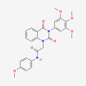 2-[2,4-dioxo-3-(3,4,5-trimethoxyphenyl)-1,2,3,4-tetrahydroquinazolin-1-yl]-N-(4-methoxyphenyl)acetamide