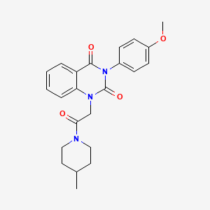 3-(4-methoxyphenyl)-1-[2-(4-methylpiperidin-1-yl)-2-oxoethyl]-1,2,3,4-tetrahydroquinazoline-2,4-dione
