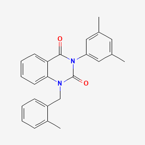 molecular formula C24H22N2O2 B6517381 3-(3,5-dimethylphenyl)-1-[(2-methylphenyl)methyl]-1,2,3,4-tetrahydroquinazoline-2,4-dione CAS No. 899900-60-8
