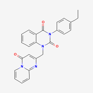 molecular formula C25H20N4O3 B6517390 3-(4-ethylphenyl)-1-({4-oxo-4H-pyrido[1,2-a]pyrimidin-2-yl}methyl)-1,2,3,4-tetrahydroquinazoline-2,4-dione CAS No. 899900-81-3