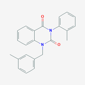 molecular formula C23H20N2O2 B6517418 3-(2-methylphenyl)-1-[(3-methylphenyl)methyl]-1,2,3,4-tetrahydroquinazoline-2,4-dione CAS No. 899901-00-9