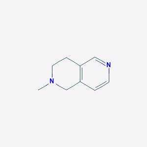 molecular formula C9H12N2 B065177 2-Methyl-1,2,3,4-tetrahydro-2,6-naphthyridine CAS No. 186966-72-3
