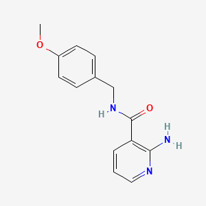 2-amino-N-[(4-methoxyphenyl)methyl]pyridine-3-carboxamide