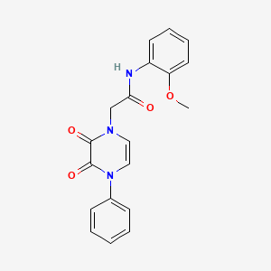 molecular formula C19H17N3O4 B6518069 2-(2,3-dioxo-4-phenyl-1,2,3,4-tetrahydropyrazin-1-yl)-N-(2-methoxyphenyl)acetamide CAS No. 904525-63-9