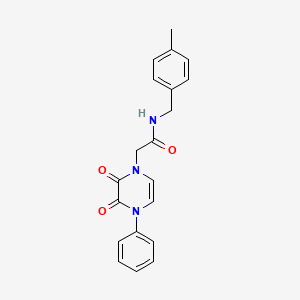 molecular formula C20H19N3O3 B6518072 2-(2,3-dioxo-4-phenyl-1,2,3,4-tetrahydropyrazin-1-yl)-N-[(4-methylphenyl)methyl]acetamide CAS No. 904525-70-8