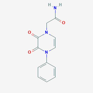 molecular formula C12H11N3O3 B6518078 2-(2,3-dioxo-4-phenyl-1,2,3,4-tetrahydropyrazin-1-yl)acetamide CAS No. 904525-74-2