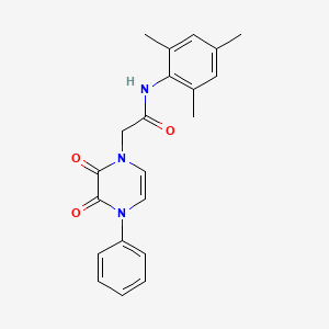 molecular formula C21H21N3O3 B6518089 2-(2,3-dioxo-4-phenyl-1,2,3,4-tetrahydropyrazin-1-yl)-N-(2,4,6-trimethylphenyl)acetamide CAS No. 904525-85-5