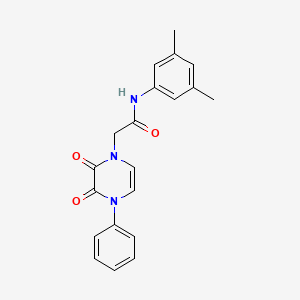 molecular formula C20H19N3O3 B6518112 N-(3,5-dimethylphenyl)-2-(2,3-dioxo-4-phenyl-1,2,3,4-tetrahydropyrazin-1-yl)acetamide CAS No. 904525-96-8