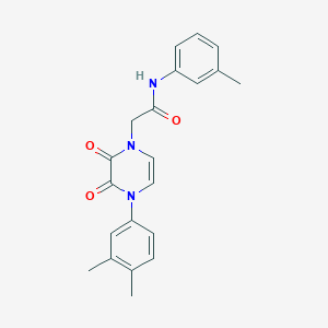 2-[4-(3,4-dimethylphenyl)-2,3-dioxo-1,2,3,4-tetrahydropyrazin-1-yl]-N-(3-methylphenyl)acetamide