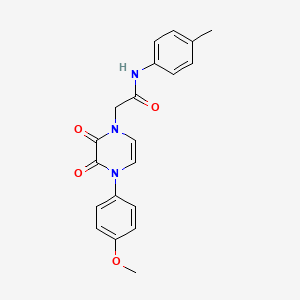 molecular formula C20H19N3O4 B6518419 2-[4-(4-methoxyphenyl)-2,3-dioxo-1,2,3,4-tetrahydropyrazin-1-yl]-N-(4-methylphenyl)acetamide CAS No. 891867-01-9