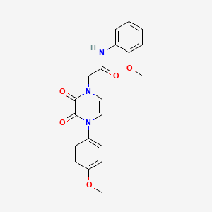 molecular formula C20H19N3O5 B6518426 N-(2-methoxyphenyl)-2-[4-(4-methoxyphenyl)-2,3-dioxo-1,2,3,4-tetrahydropyrazin-1-yl]acetamide CAS No. 891867-03-1