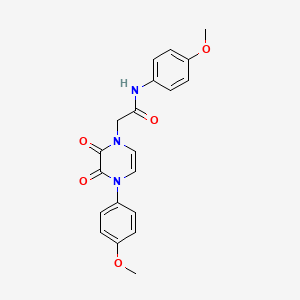 molecular formula C20H19N3O5 B6518457 N-(4-methoxyphenyl)-2-[4-(4-methoxyphenyl)-2,3-dioxo-1,2,3,4-tetrahydropyrazin-1-yl]acetamide CAS No. 891867-11-1