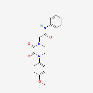 molecular formula C20H19N3O4 B6518473 2-[4-(4-methoxyphenyl)-2,3-dioxo-1,2,3,4-tetrahydropyrazin-1-yl]-N-(3-methylphenyl)acetamide CAS No. 891867-12-2