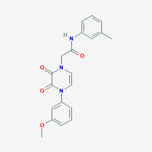 2-[4-(3-methoxyphenyl)-2,3-dioxo-1,2,3,4-tetrahydropyrazin-1-yl]-N-(3-methylphenyl)acetamide