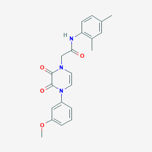 molecular formula C21H21N3O4 B6518547 N-(2,4-dimethylphenyl)-2-[4-(3-methoxyphenyl)-2,3-dioxo-1,2,3,4-tetrahydropyrazin-1-yl]acetamide CAS No. 891867-70-2