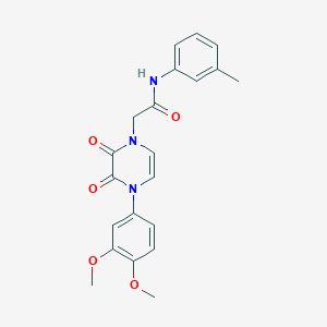 molecular formula C21H21N3O5 B6518577 2-[4-(3,4-dimethoxyphenyl)-2,3-dioxo-1,2,3,4-tetrahydropyrazin-1-yl]-N-(3-methylphenyl)acetamide CAS No. 891868-44-3